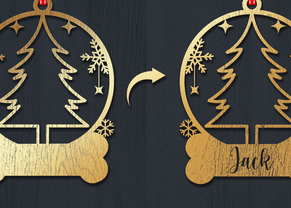 Σετ των 3 Intra απο ξύλο plywood 3mm-4mm πάχος Χριστουγεννιάτικο Στολίδι 3d Δίασταση 8x8 cm INTRAFABR-83328844