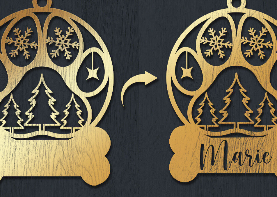 Σετ των 3 Intra απο ξύλο plywood 3mm-4mm πάχος Χριστουγεννιάτικο Στολίδι 3d Δίασταση 8x8 cm INTRAFABR-83328854