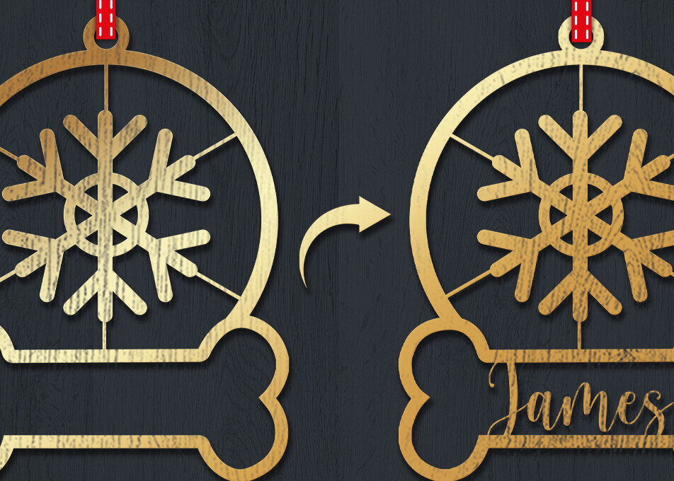 Σετ των 3 Intra απο ξύλο plywood 3mm-4mm πάχος Χριστουγεννιάτικο Στολίδι 3d Δίασταση 8x8 cm INTRAFABR-83328716