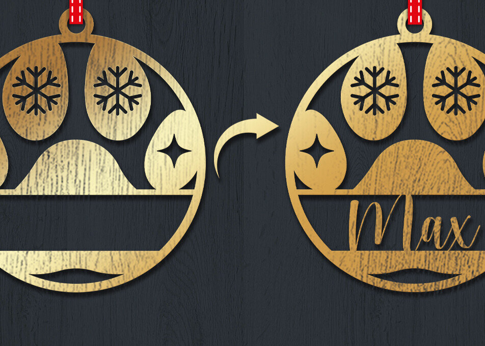 Σετ των 3 Intra απο ξύλο plywood 3mm-4mm πάχος Χριστουγεννιάτικο Στολίδι 3d Δίασταση 8x8 cm INTRAFABR-83328755