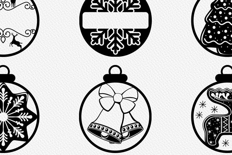 Σετ των 3 Intra απο ξύλο plywood 3mm-4mm πάχος Χριστουγεννιάτικο στολίδι Δέσμη κοπής με λέιζερ Δίασταση 8x8 cm INTRAFABR-36109682