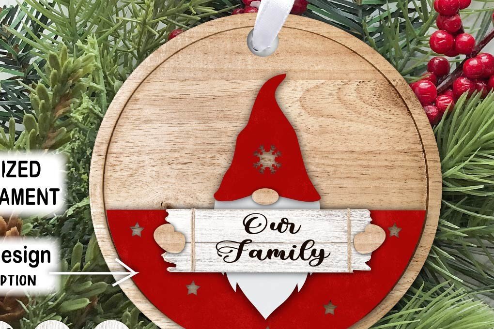 Σετ των 3 Intra απο ξύλο plywood 3mm-4mm πάχος Χριστουγεννιάτικο στολίδι . Χριστούγεννα Δίασταση 6x6 cm INTRAFABR-39659360