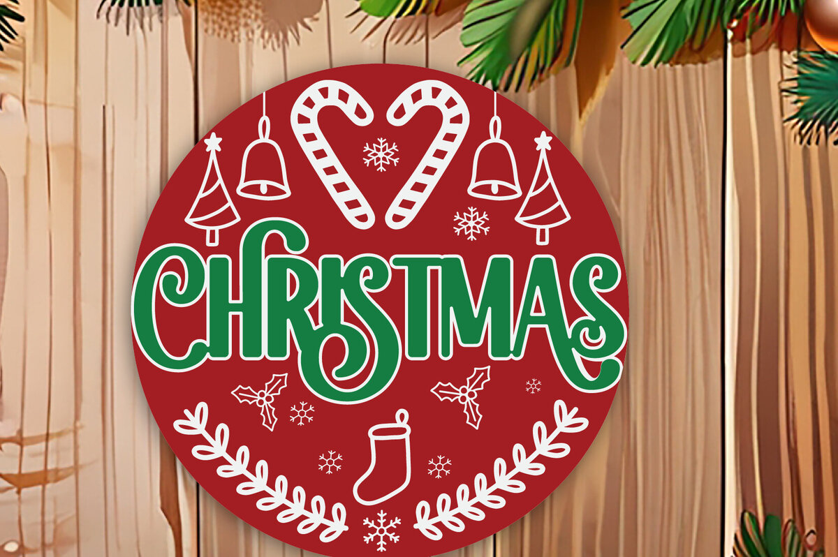 Σετ των 3 Intra απο ξύλο plywood 3mm-4mm πάχος Χριστουγεννιάτικο στολίδι σχέδιο κοπής με λέιζερ Δίασταση 12x12 cm INTRAFABR-104572106