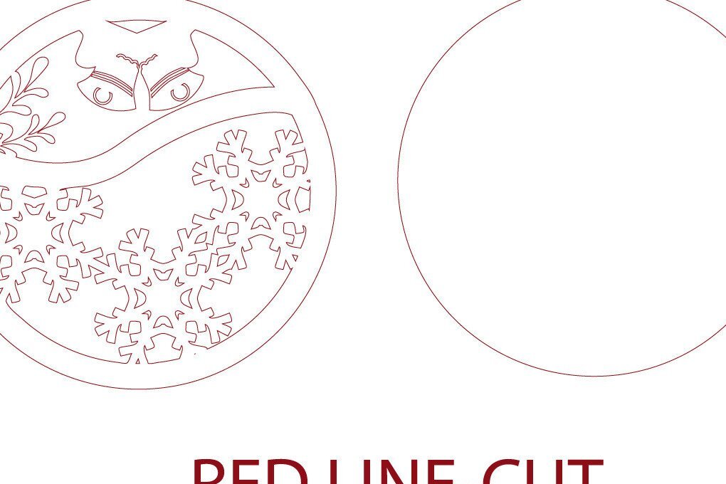 Σετ των 3 Intra απο ξύλο plywood 3mm-4mm πάχος κοπής με λέιζερ Χριστουγεννιάτικο Στολίδι. Δίασταση 6x6 cm INTRAFABR-34176861