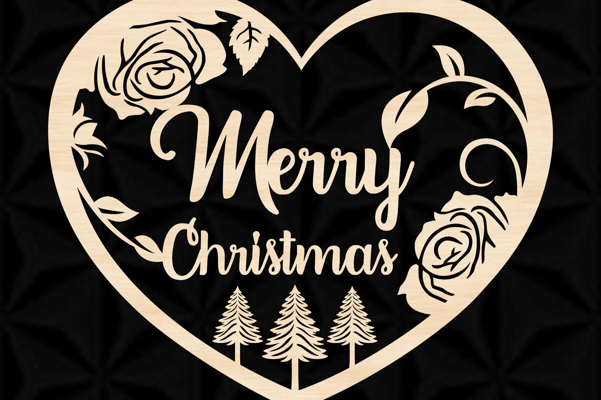 Σετ των 3 Intra απο ξύλο plywood 3mm-4mm πάχος κομμένα με λέιζερ Χριστουγεννιάτικο Στολίδι Δίασταση 8x8 cm INTRAFABR-106589115