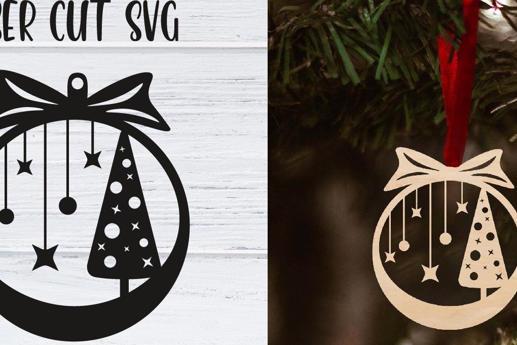 Σετ των 3 Intra απο ξύλο plywood 3mm-4mm πάχος Χριστουγεννιάτικο Στολίδι | Δίασταση 8x8 cm INTRAFABR-37985227