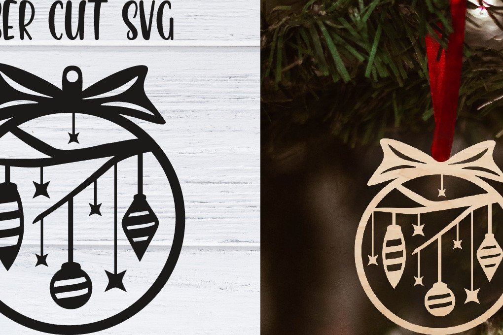 Σετ των 3 Intra απο ξύλο plywood 3mm-4mm πάχος Χριστουγεννιάτικο Στολίδι | Δίασταση 8x8 cm INTRAFABR-37985386