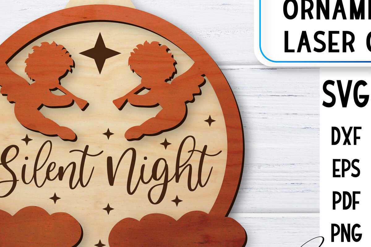 Σετ των 3 Intra απο ξύλο plywood 3mm-4mm πάχος Χριστουγεννιάτικο Στολίδι | Δίασταση 8x8 cm INTRAFABR-36577333