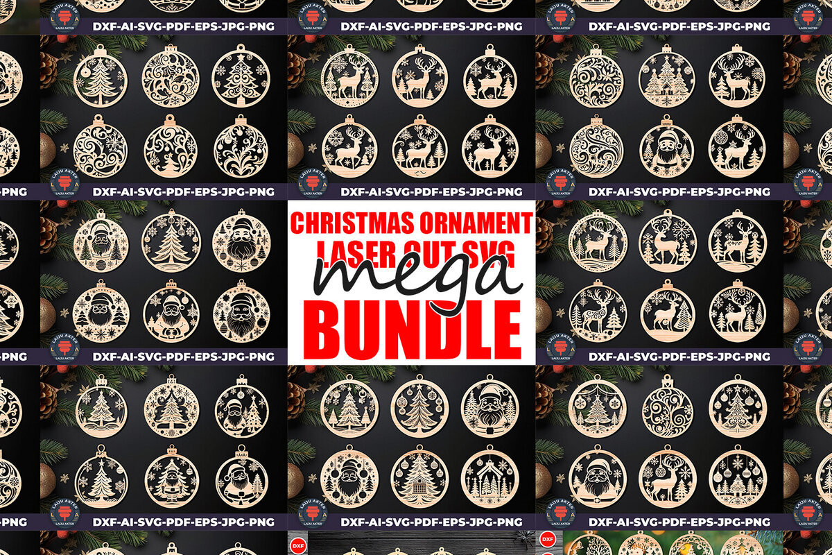 Σετ των 3 Intra απο ξύλο plywood 3mm-4mm πάχος Χριστουγεννιάτικο Στολίδι Mega Δίασταση 8x8 cm INTRAFABR-109361661