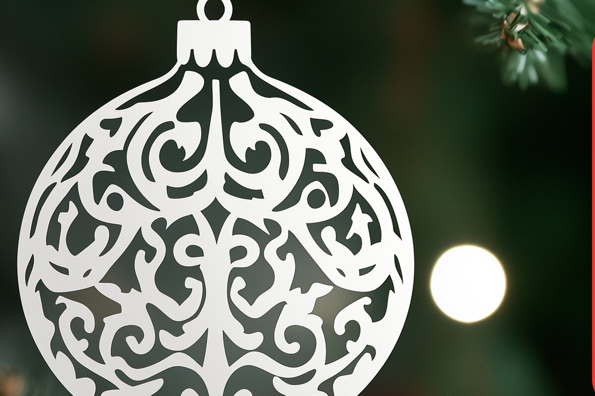 Σετ των 3 Intra απο ξύλο plywood 3mm-4mm πάχος Χριστουγεννιάτικο στολίδι Δίασταση 8x8 cm INTRAFABR-105343173