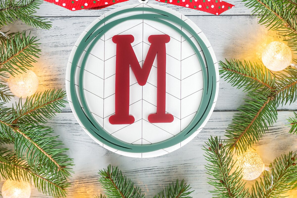 Σετ των 2 Intra απο ξύλο plywood 3mm-4mm πάχος  Χριστουγεννιάτικου Στολίδι Δίασταση 20x30 cm INTRAFABR-49714245