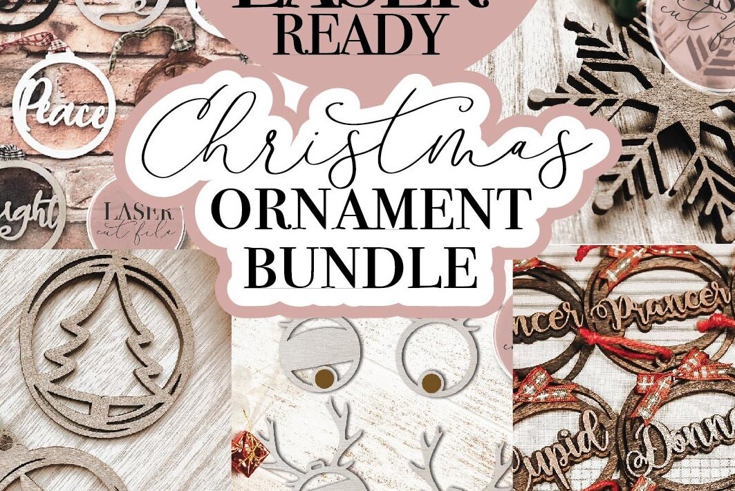 Σετ των 3 Intra απο ξύλο plywood 3mm-4mm πάχος Χριστουγεννιάτικο Στολίδι  Δίασταση 8x8 cm INTRAFABR-71687533