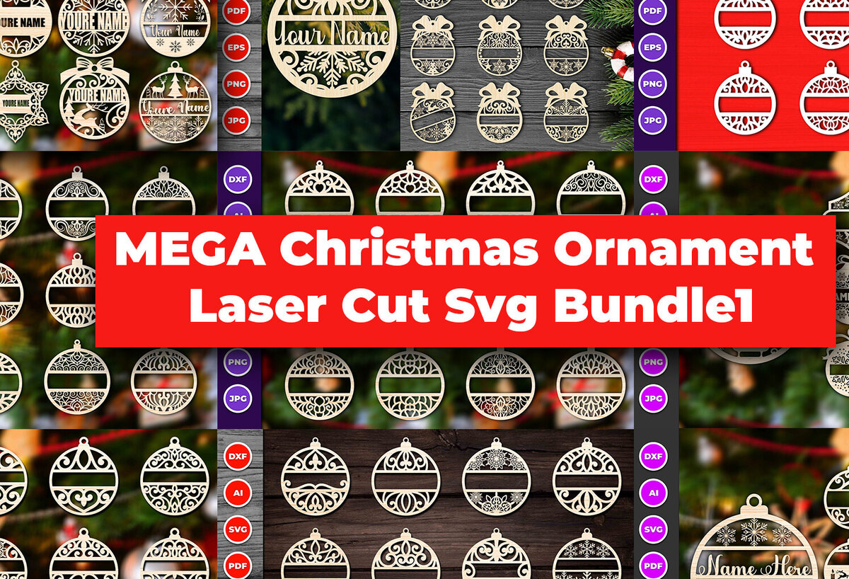 Σετ των 3 Intra απο ξύλο plywood 3mm-4mm πάχος Χριστουγεννιάτικο Στολίδι Mega Δίασταση 8x8 cm INTRAFABR-81272466