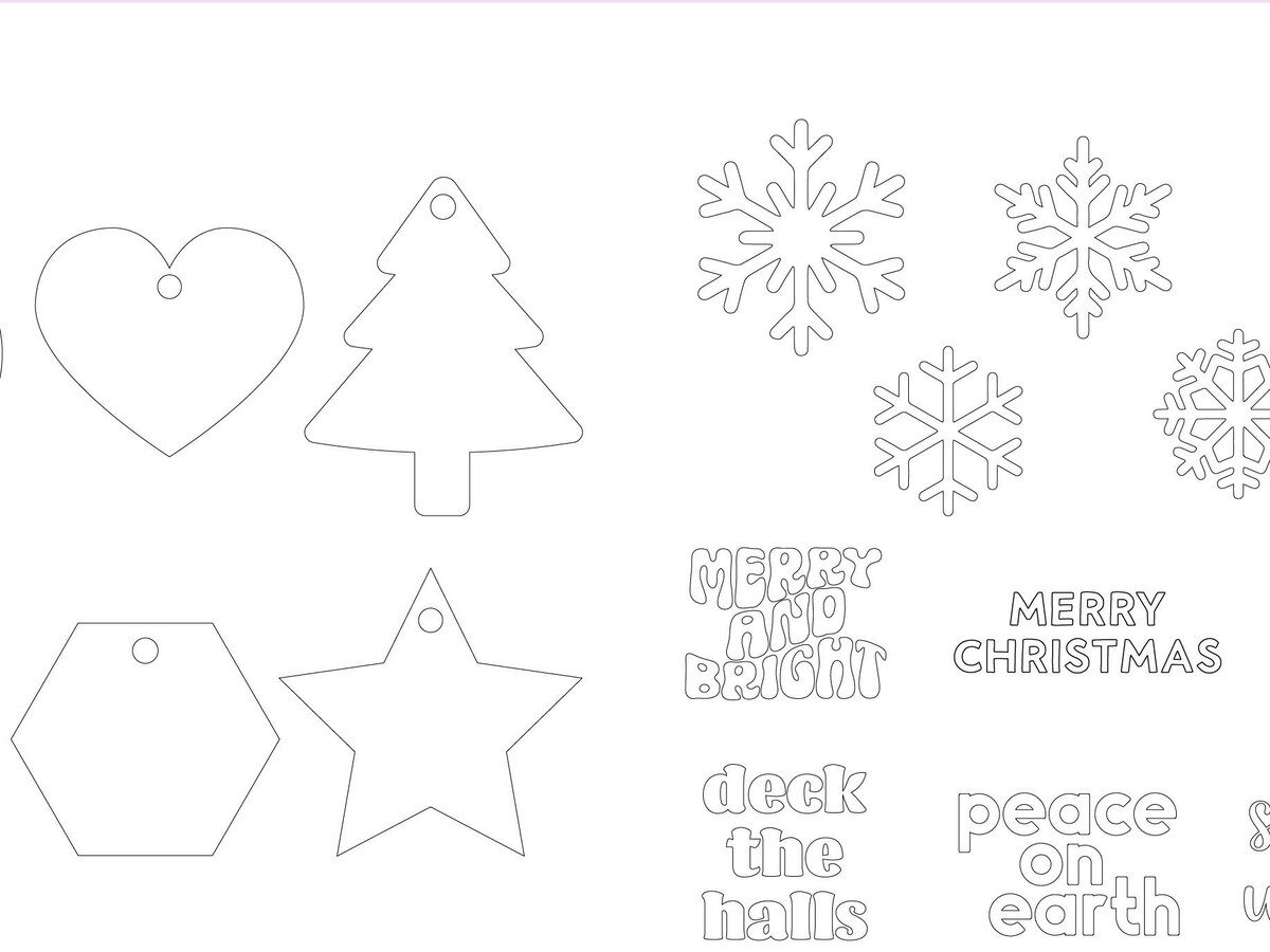 Σετ των 3 Intra απο ξύλο plywood 3mm-4mm πάχος Χριστουγεννιάτικο Στολίδι Δίασταση 8x8 cm INTRAFABR-46075880