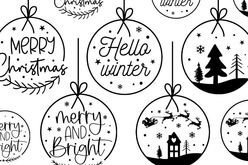 Σετ των 3 Intra απο ξύλο plywood 3mm-4mm πάχος Χριστουγεννιάτικο Στολίδι Δίασταση 8x8 cm INTRAFABR-81770566