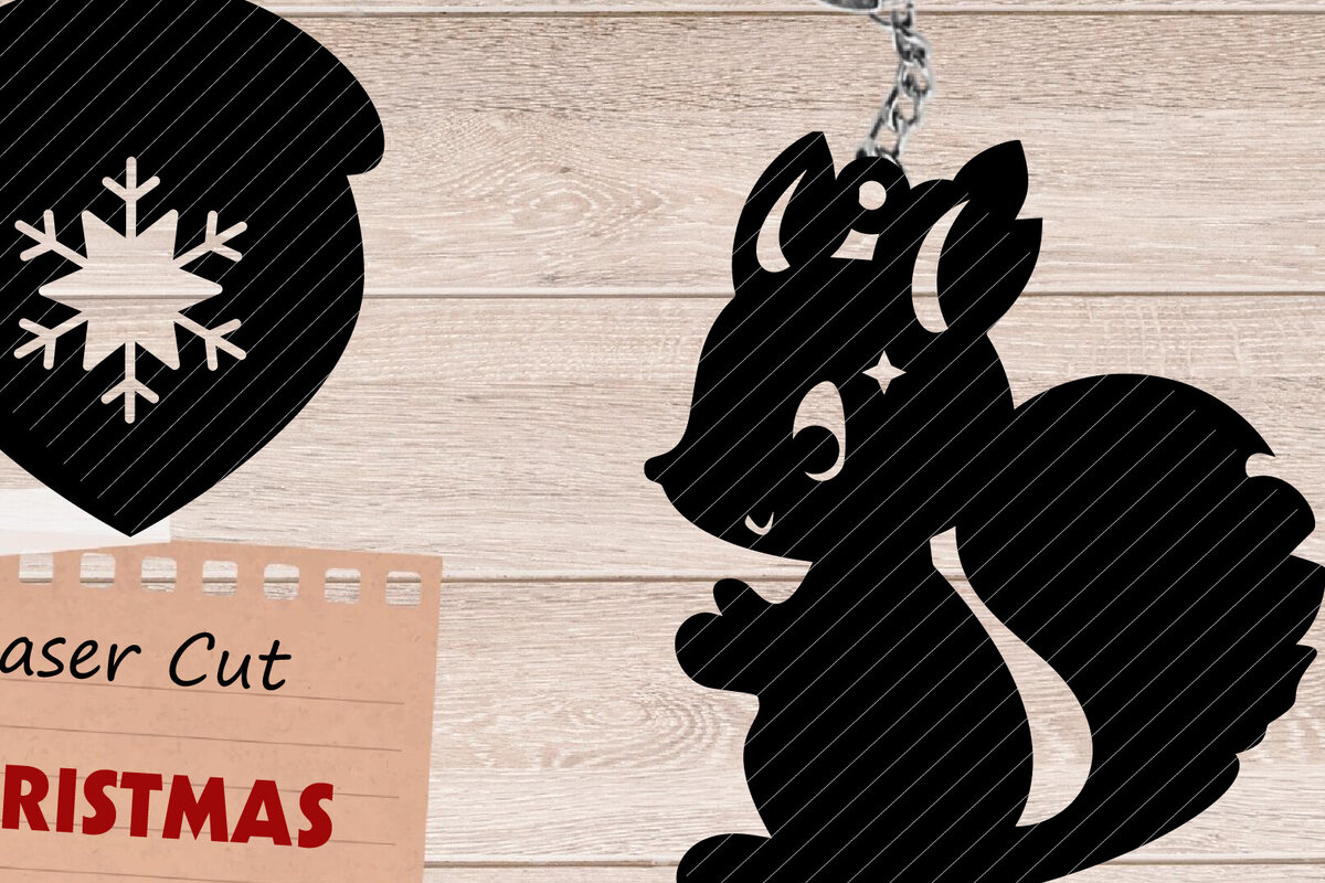 Σετ των 3 Intra απο ξύλο plywood 3mm-4mm πάχος Χριστουγεννιάτικο Στολίδι , κοπής με λέιζερ Δίασταση 8x8 cm INTRAFABR-109497800