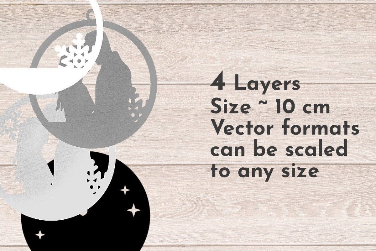 Σετ των 3 Intra απο ξύλο plywood 3mm-4mm πάχος Χριστουγεννιάτικο Στολίδι , Love Δίασταση 8x8 cm INTRAFABR-37497531