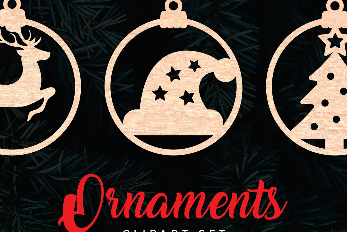 Σετ των 3 Intra απο ξύλο plywood 3mm-4mm πάχος Χριστουγεννιάτικα στολίδια κομμένα Δίασταση 8x8 cm INTRAFABR-6076766