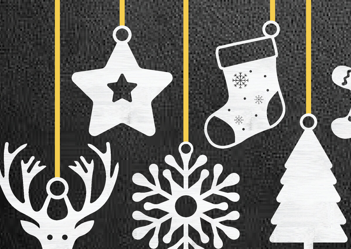 Σετ των 3 Intra απο ξύλο plywood 3mm-4mm πάχος ΧΡΙΣΤΟΥΓΕΝΝΙΑΤΙΚΑ ΣΤΟΛΙΔΙΑ κοπής με λέιζερ Δίασταση 8x8 cm INTRAFABR-74279906