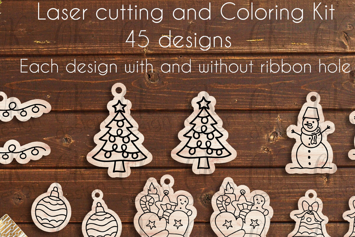 Σετ των 3 Intra απο ξύλο plywood 3mm-4mm πάχος Χριστουγεννιάτικα στολίδια Cut . Δίασταση 2x2 cm INTRAFABR-22279885