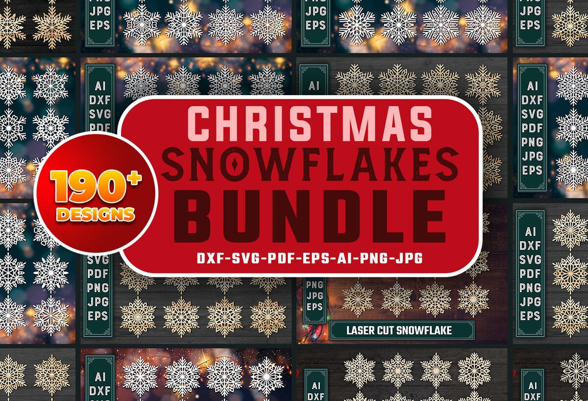 Σετ των 3 Intra απο ξύλο plywood 3mm-4mm πάχος Χριστουγεννιάτικα στολίδια Πακέτα νιφάδων χιονιού 02 Δίασταση 8x8 cm INTRAFABR-83693534