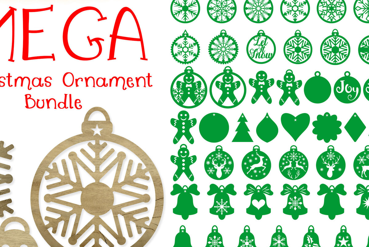 Σετ των 3 Intra απο ξύλο plywood 3mm-4mm πάχος Χριστουγεννιάτικα στολίδια Δίασταση 8x8 cm INTRAFABR-18177463