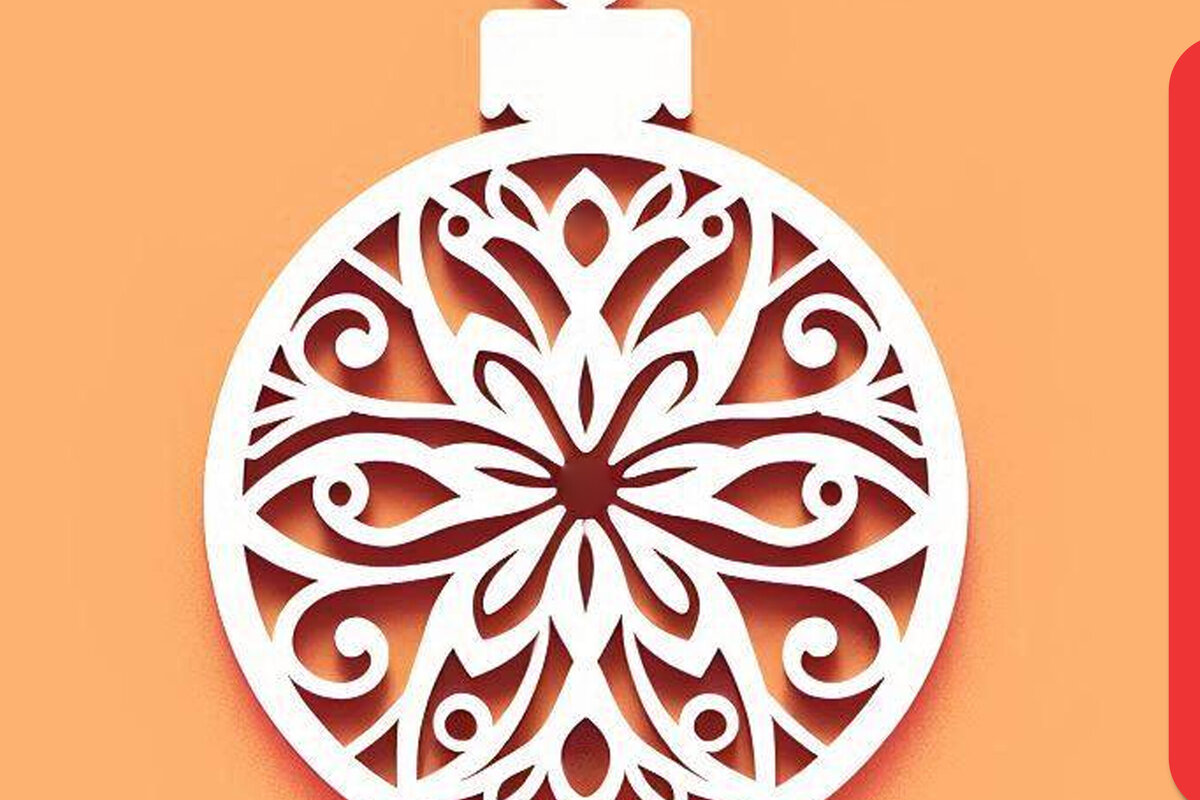 Σετ των 3 Intra απο ξύλο plywood 3mm-4mm πάχος Χριστουγεννιάτικα στολίδια Cut Δίασταση 4x4 cm INTRAFABR-109978317