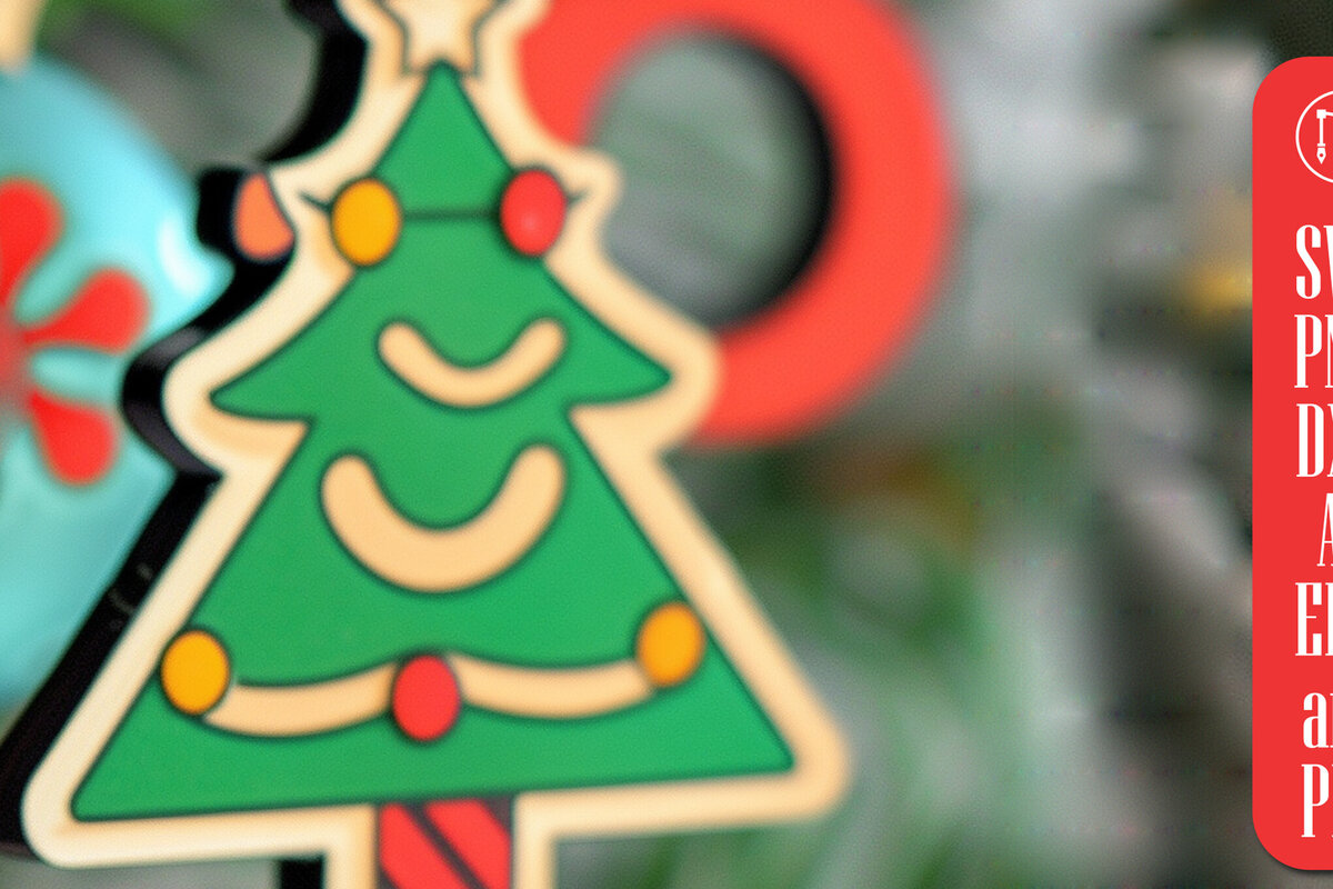 Σετ των 3 Intra απο ξύλο plywood 3mm-4mm πάχος Χριστουγεννιάτικα στολίδια Cut Δίασταση 8x8 cm INTRAFABR-100177505