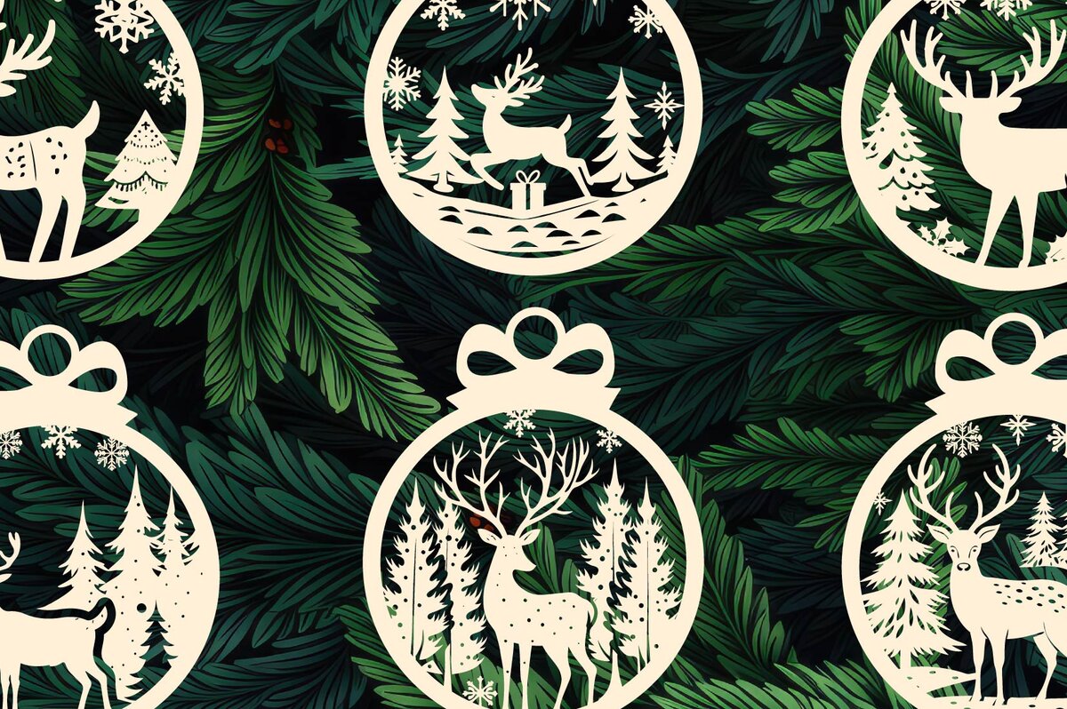 Intra απο ξύλο plywood 3mm-4mm πάχος Χριστουγεννιάτικα στολίδια κοπής με λέιζερ Δίασταση 20x30 cm INTRAFABR-107444292