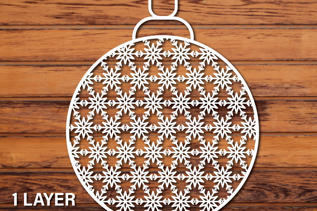 Σετ των 2 Intra απο ξύλο plywood 3mm-4mm πάχος Χριστουγεννιάτικο 3d Paper Cut Δίασταση 1200x1200 cm INTRAFABR-50306528