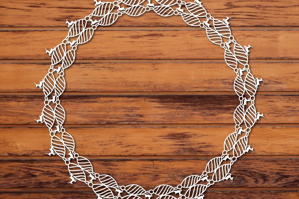 Σετ των 2 Intra απο ξύλο plywood 3mm-4mm πάχος Χριστουγεννιάτικο 3d Paper Cut Δίασταση 1200x1200 cm INTRAFABR-33898437