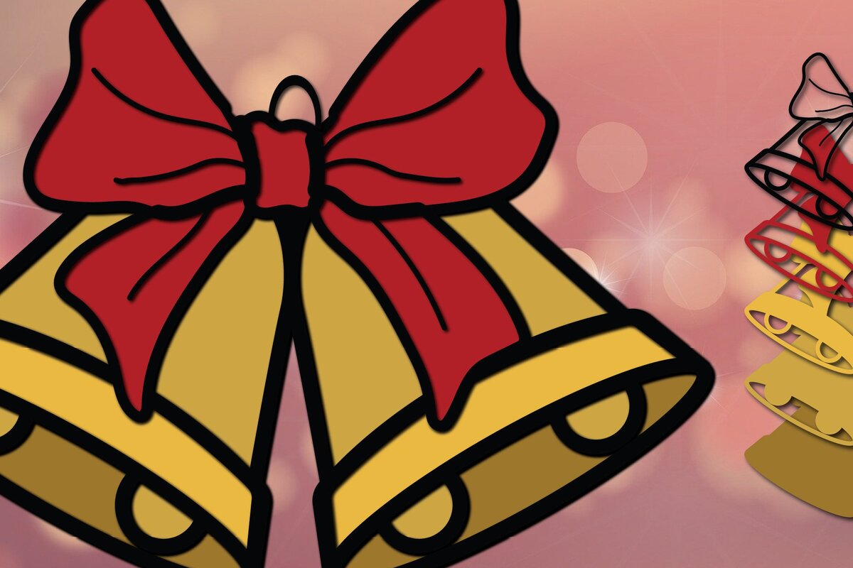 Intra απο ξύλο plywood 3mm-4mm πάχος Χριστουγεννιάτικο Κόψιμο 3d Κουδούνι Δίασταση 1200x1200 cm INTRAFABR-34005984