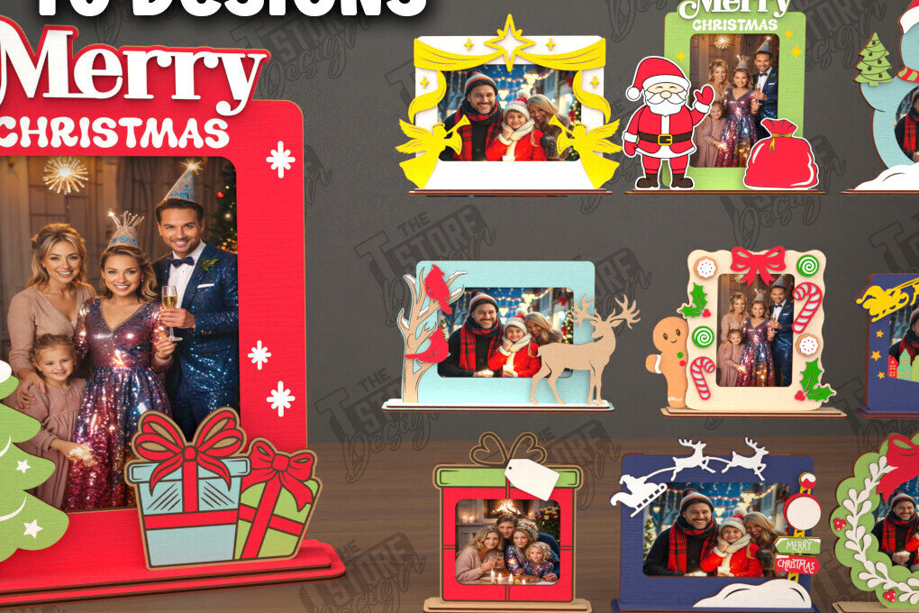 Intra απο ξύλο plywood 3mm-4mm πάχος κορνίζας Χριστουγέννων | Αργία Δίασταση 20x30 cm INTRAFABR-111363364