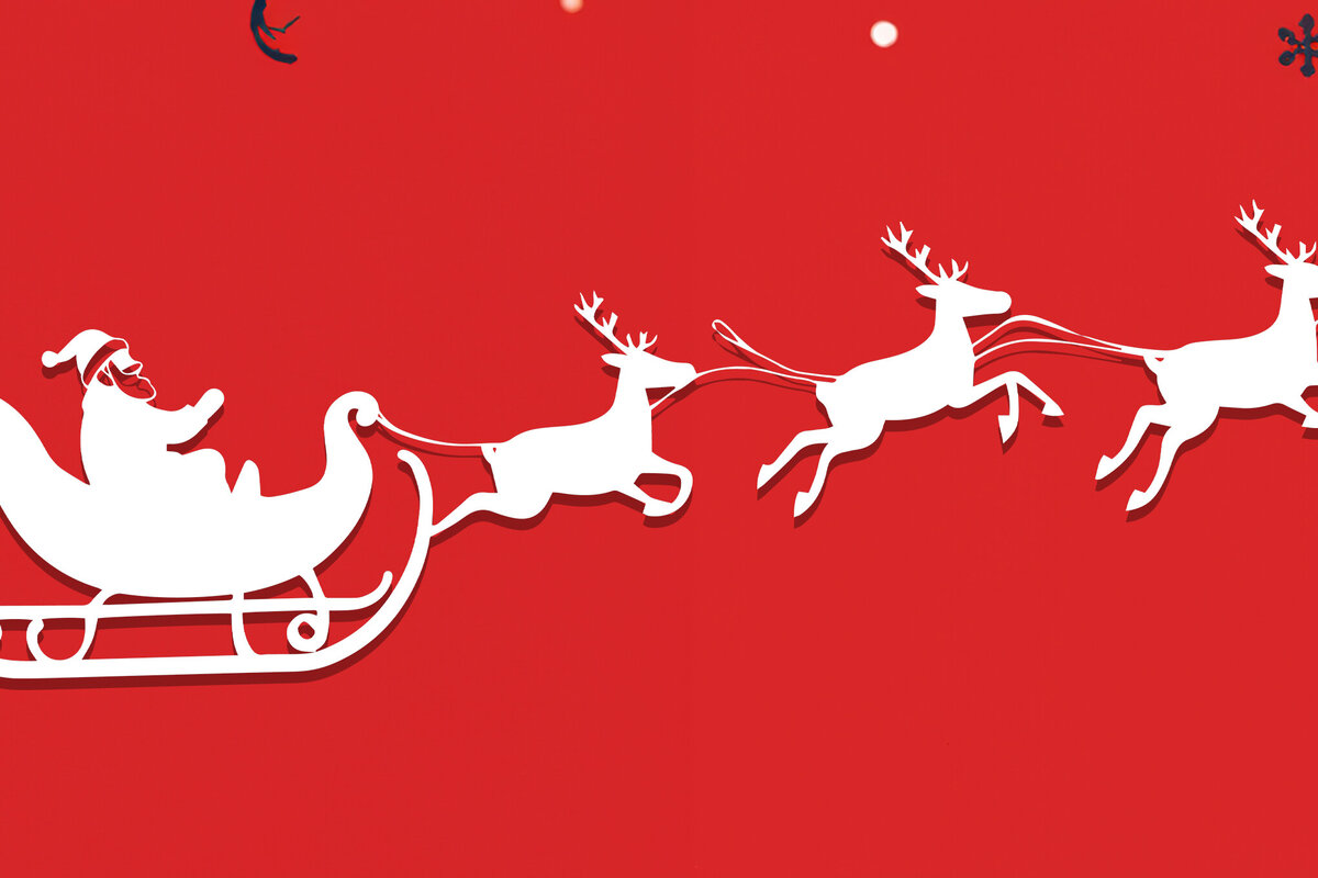 Σετ των 3 Intra απο ξύλο plywood 3mm-4mm πάχος κοπής Χριστουγεννιάτικου έλκηθρου ταράνδου Δίασταση 8x8 cm INTRAFABR-105490969