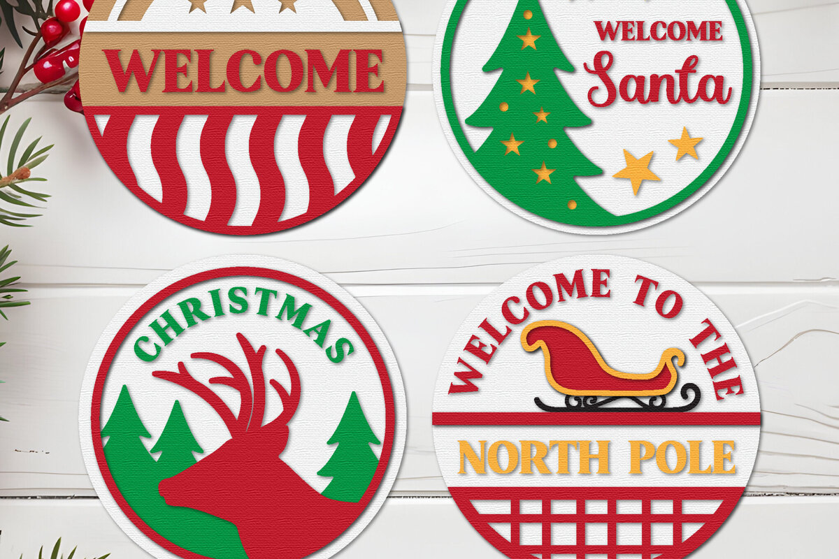 Intra απο ξύλο plywood 3mm-4mm πάχος Χριστουγεννιάτικο στρογγυλό σημάδι  Δίασταση 30x20 cm INTRAFABR-107777065