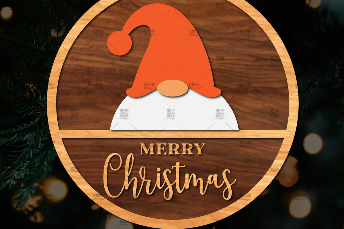 Intra απο ξύλο plywood 3mm-4mm πάχος Χριστουγεννιάτικη στρογγυλή ξύλινη πινακίδα Δίασταση 15x15 cm INTRAFABR-107369649