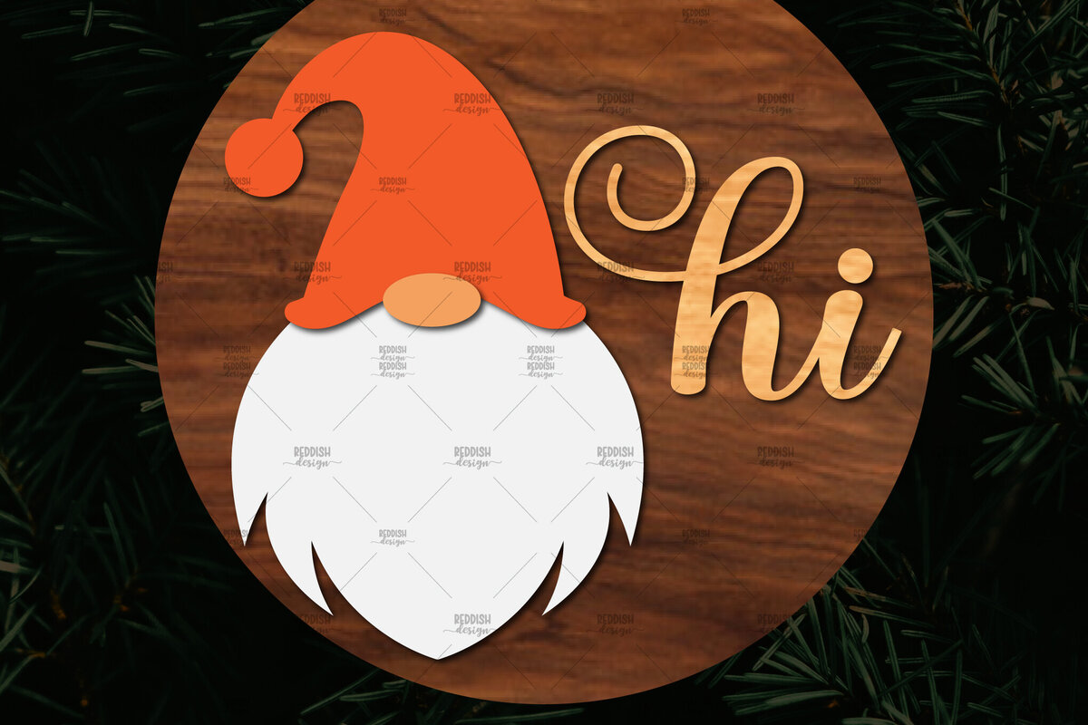 Intra απο ξύλο plywood 3mm-4mm πάχος Χριστουγεννιάτικη στρογγυλή ξύλινη πινακίδα Δίασταση 15x15 cm INTRAFABR-107369781