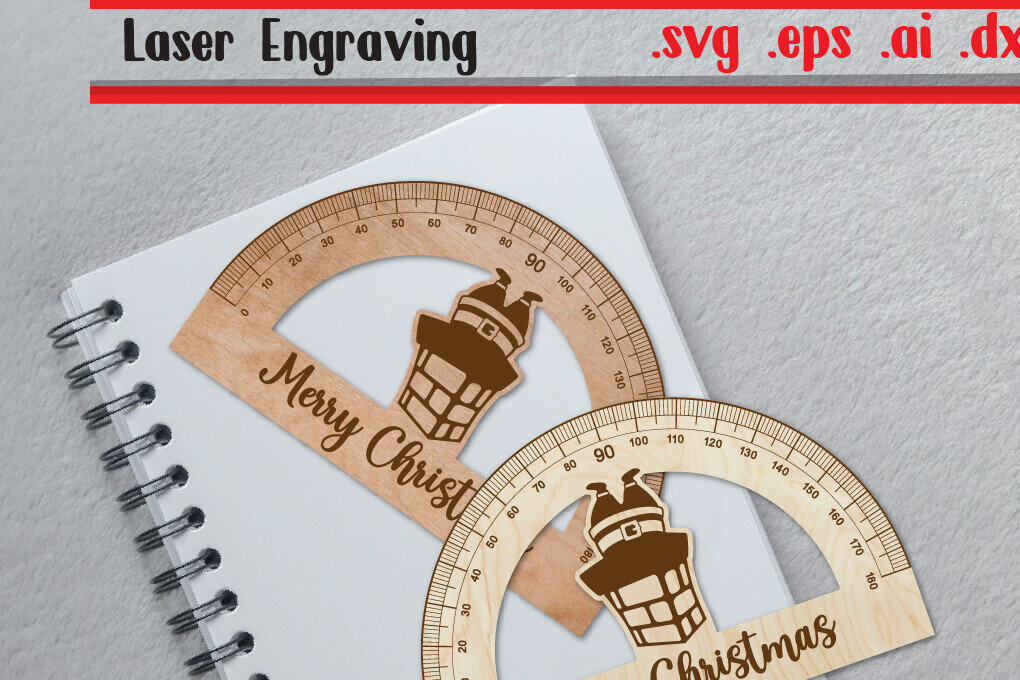 Σετ των 2 Intra απο ξύλο plywood 3mm-4mm πάχος Christmas Ruler Arch - Ruler Protactor Δίασταση 15x15 cm INTRAFABR-111576229