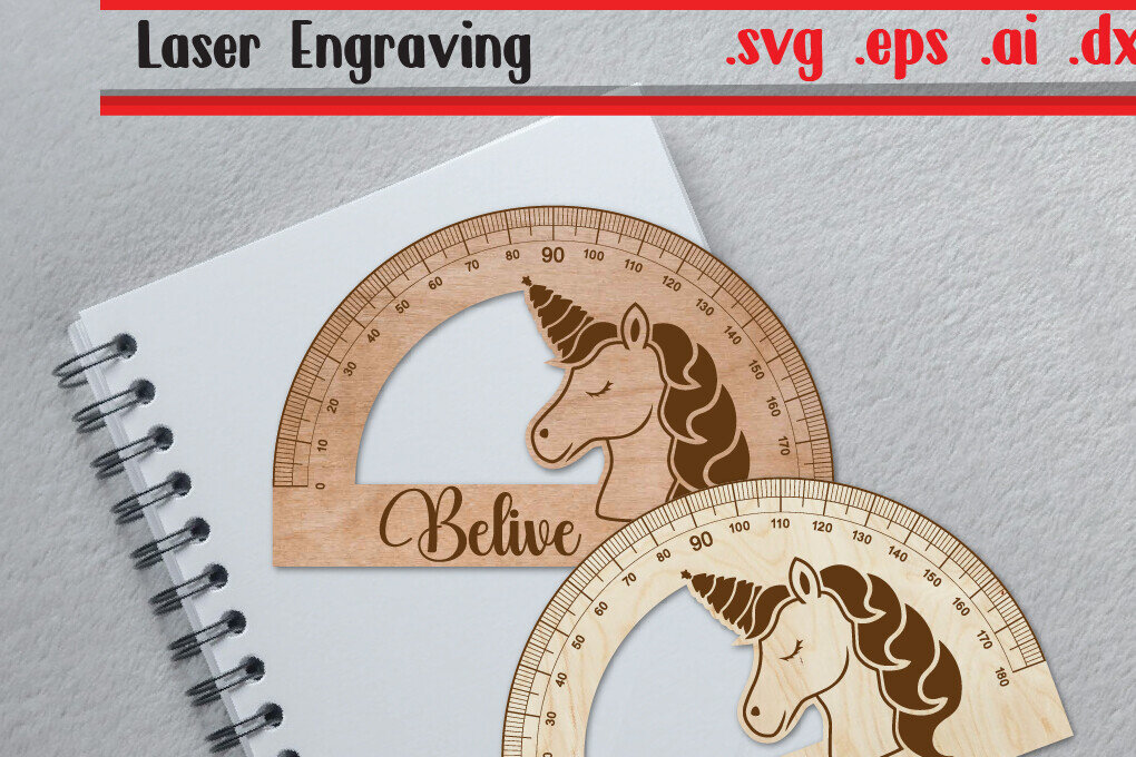 Σετ των 2 Intra απο ξύλο plywood 3mm-4mm πάχος Χριστουγεννιάτικο Χάρακα Αψίδα - Μονόκερος Χάρακας Δίασταση 15x15 cm INTRAFABR-111195227