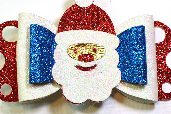 Σετ των 2 Intra απο ξύλο plywood 3mm-4mm πάχος Πρότυπο Χριστουγεννιάτικου τόξου Santa Δίασταση 15x15 cm INTRAFABR-16275453