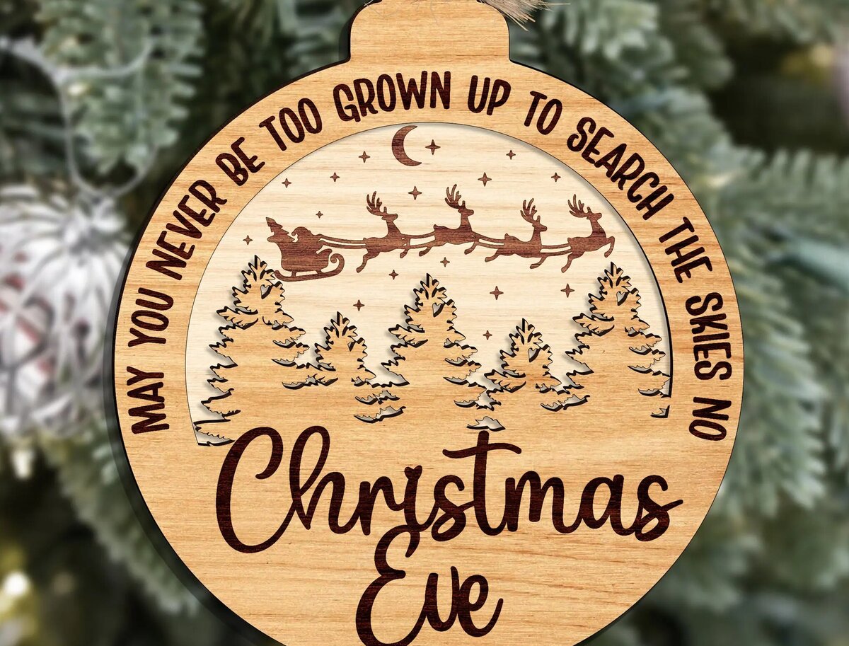 Σετ των 3 Intra απο ξύλο plywood 3mm-4mm πάχος Χριστουγεννιάτικο Στολίδι Άγιου Βασίλη Δίασταση 8x8 cm INTRAFABR-111757183