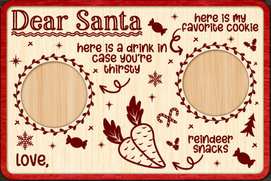 Σετ των 2 Intra απο ξύλο plywood 3mm-4mm πάχος Χριστουγεννιάτικο Δίσκο Άγιου Βασίλη Δίασταση 15x15 cm INTRAFABR-105389109