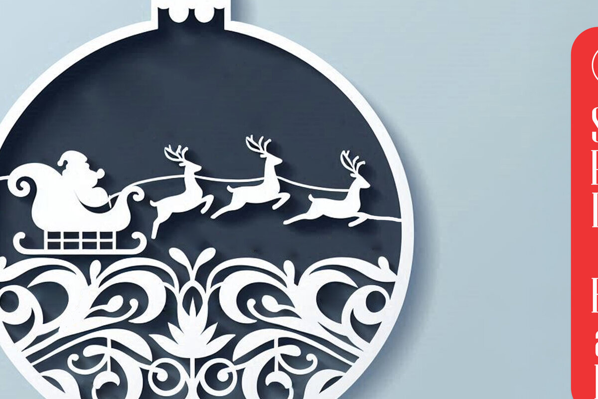 Σετ των 2 Intra απο ξύλο plywood 3mm-4mm πάχος Χριστουγεννιάτικο έλκηθρο Δίασταση 15x15 cm INTRAFABR-110902950