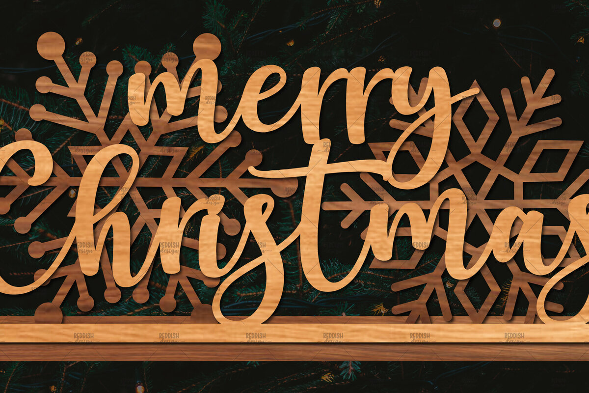 Σετ των 2 Intra απο ξύλο plywood 3mm-4mm πάχος Χριστουγεννιάτικη Σκηνή Δίασταση 15x15 cm INTRAFABR-106402886