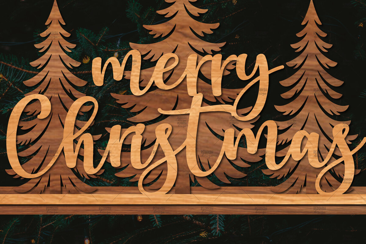 Σετ των 2 Intra απο ξύλο plywood 3mm-4mm πάχος Χριστουγεννιάτικη Σκηνή Δίασταση 15x15 cm INTRAFABR-106402993