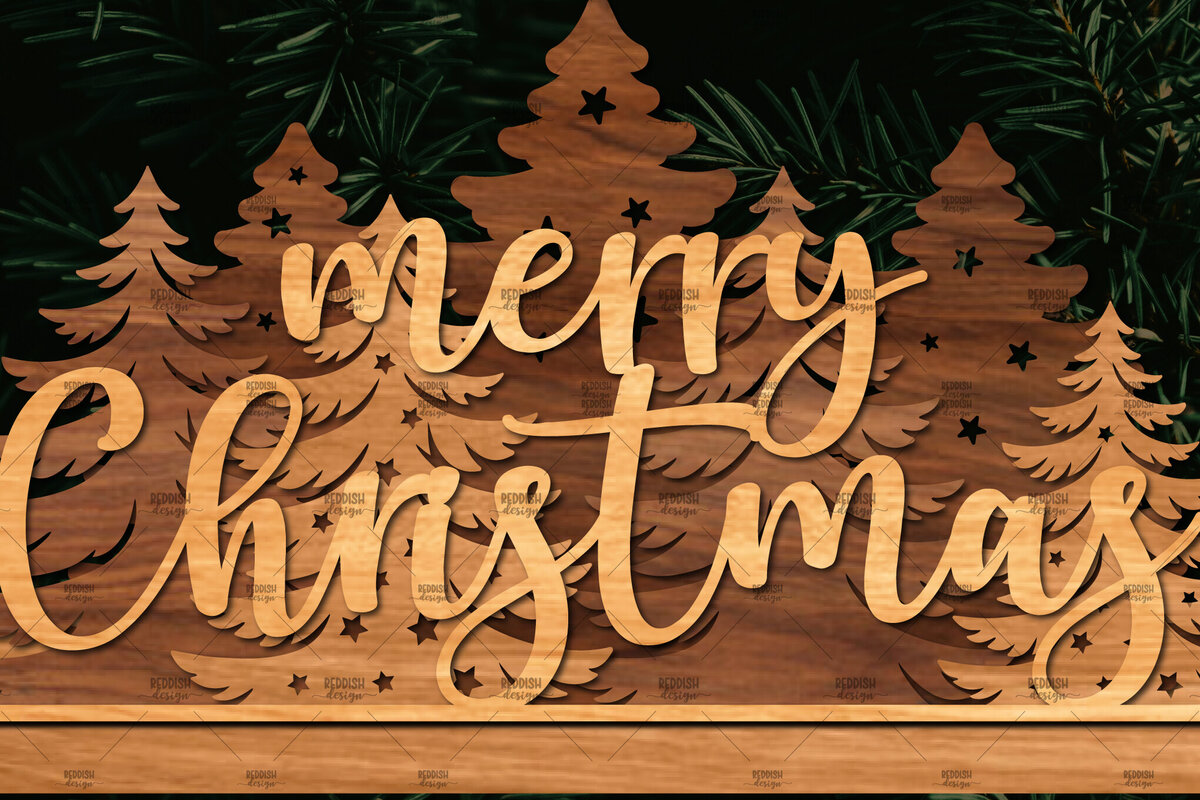 Σετ των 3 Intra απο ξύλο plywood 3mm-4mm πάχος Χριστουγεννιάτικη Σκηνή Δίασταση 15x15 cm INTRAFABR-107827228