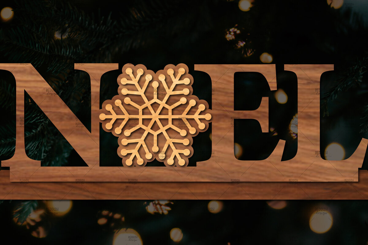 Σετ των 2 Intra απο ξύλο plywood 3mm-4mm πάχος Χριστουγεννιάτικη Σκηνή Δίασταση 15x15 cm INTRAFABR-113219936