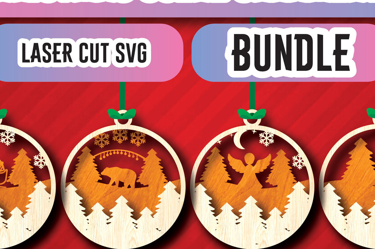 Σετ των 3 Intra απο ξύλο plywood 3mm-4mm πάχος στολίδια χριστουγεννιάτικων σκηνών Δίασταση 8x8 cm INTRAFABR-104801121