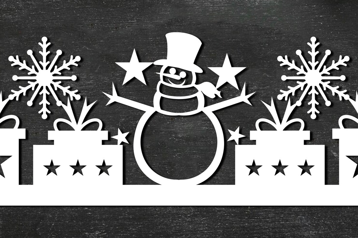 Σετ των 2 Intra απο ξύλο plywood 3mm-4mm πάχος Χριστουγεννιάτικο Σκηνικό Χαρτί Κοπή Δίασταση 15x15 cm INTRAFABR-111784203