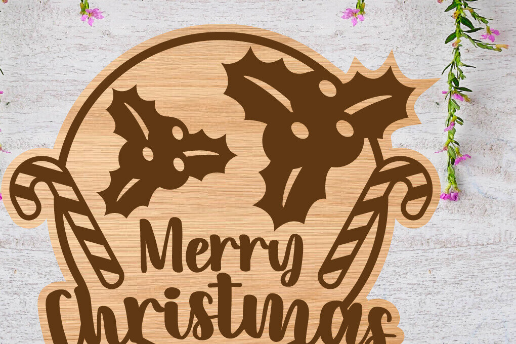 Intra απο ξύλο plywood 3mm-4mm πάχος Χριστουγεννιάτικη πινακίδα 7 | Χριστουγεννιάτικη Δίασταση 30x20 cm INTRAFABR-85277154
